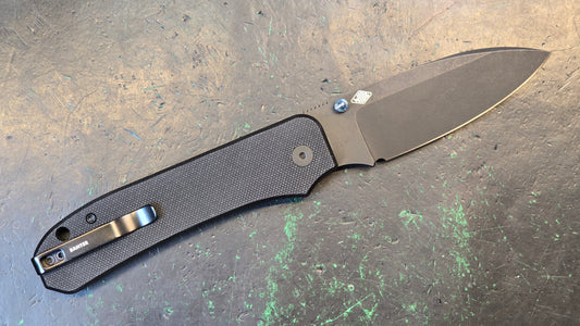 WEKNIFE Big Banter Black G10 20CV Drop Point Black Stonewash (Discount in cart)