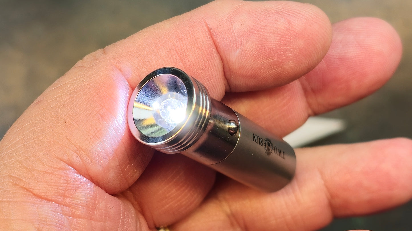 TwoSun LED1212 SAND MINI MICRO TC4 Titanium Tactical LED Flashlight Lamp (NIB - CLOSEOUT)