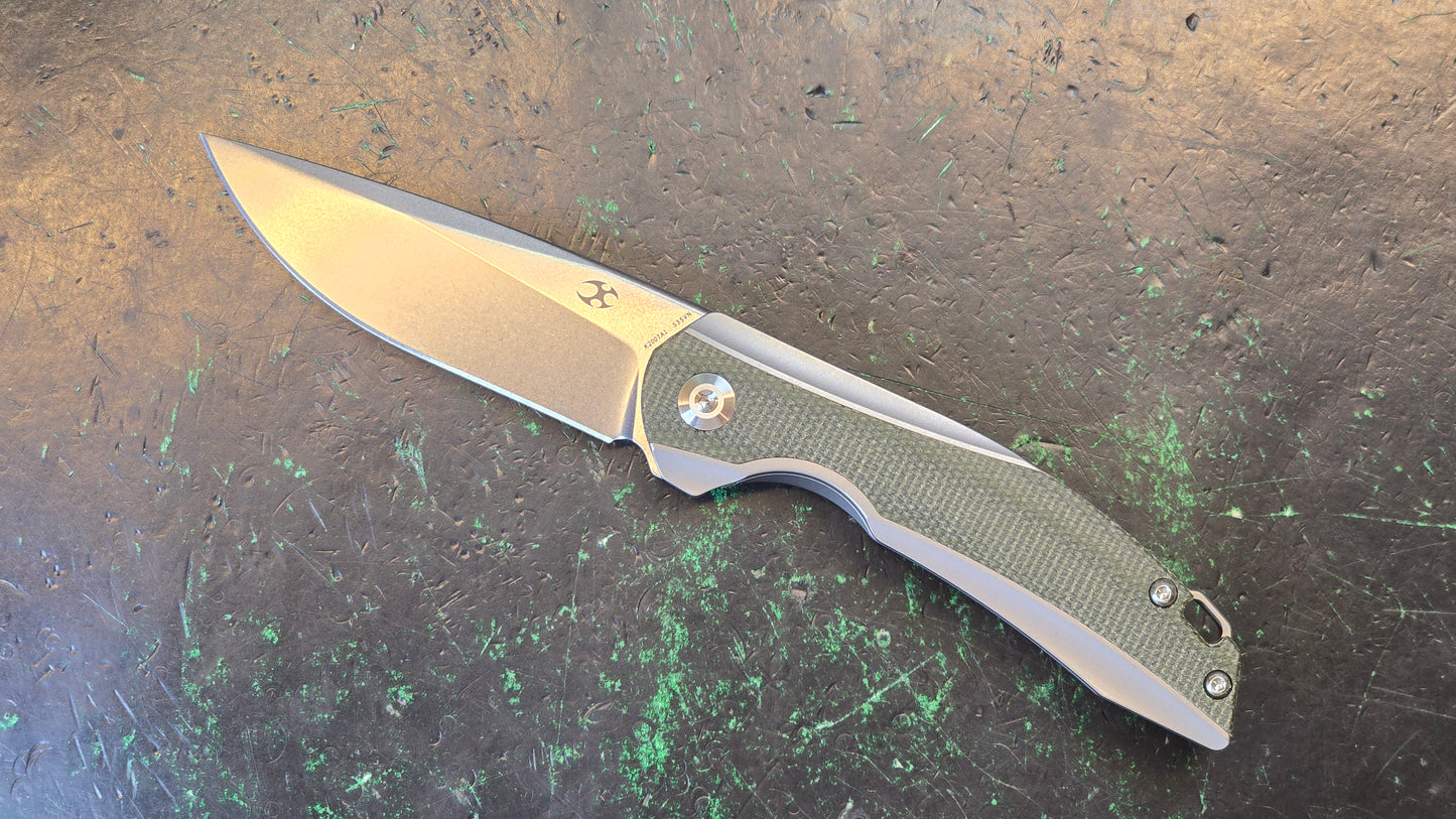 Kansept Mini Accipiter OD Micarta Handle S35VN (OPEN BOX - CLOSEOUT)