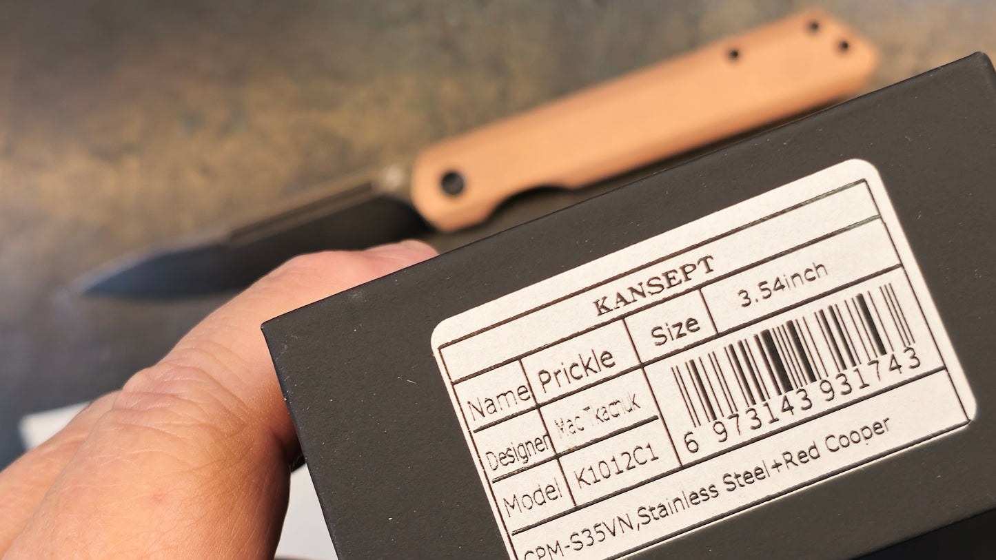 KANSEPT Prickle Red Copper 3.53" CPM-S35VN (OPEN BOX)