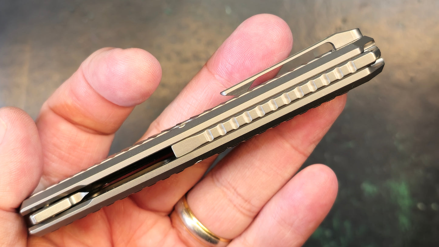 Real Steel Rokot Premium Gray Titanium Handle S35VN (NEW)