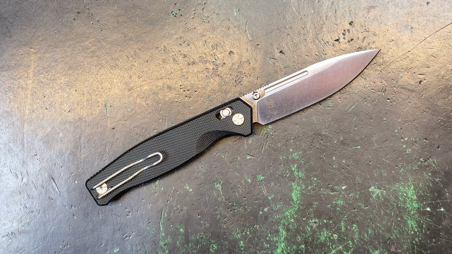 Real Steel Huginn Compact Black G10 Handle Plain VG-10 (NEW)