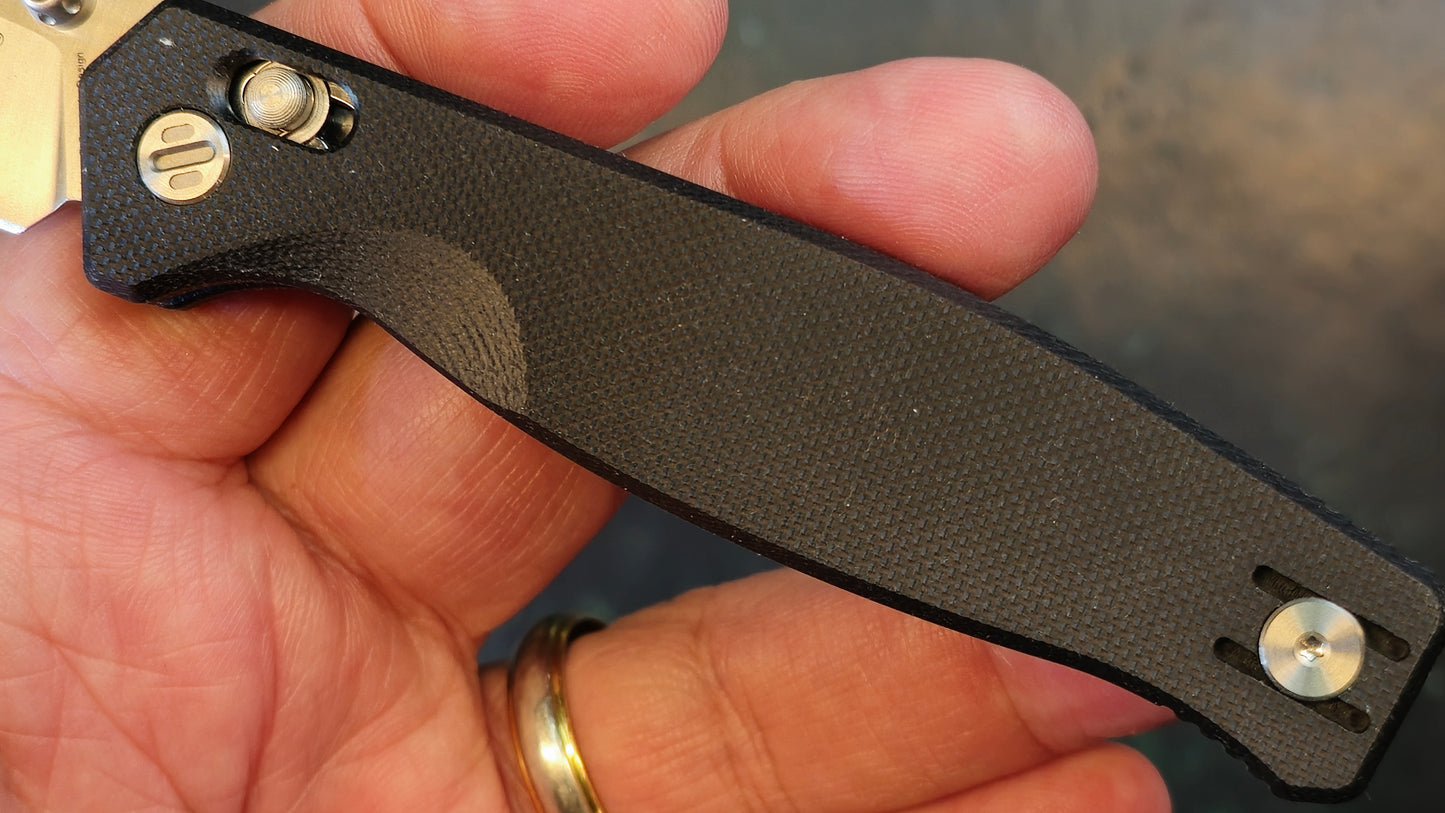 Real Steel Huginn Compact Black G10 Handle Plain VG-10 (NEW)
