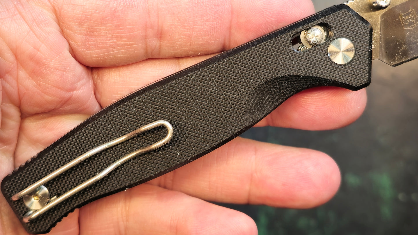 Real Steel Huginn Compact Black G10 Handle Plain VG-10 (NEW)