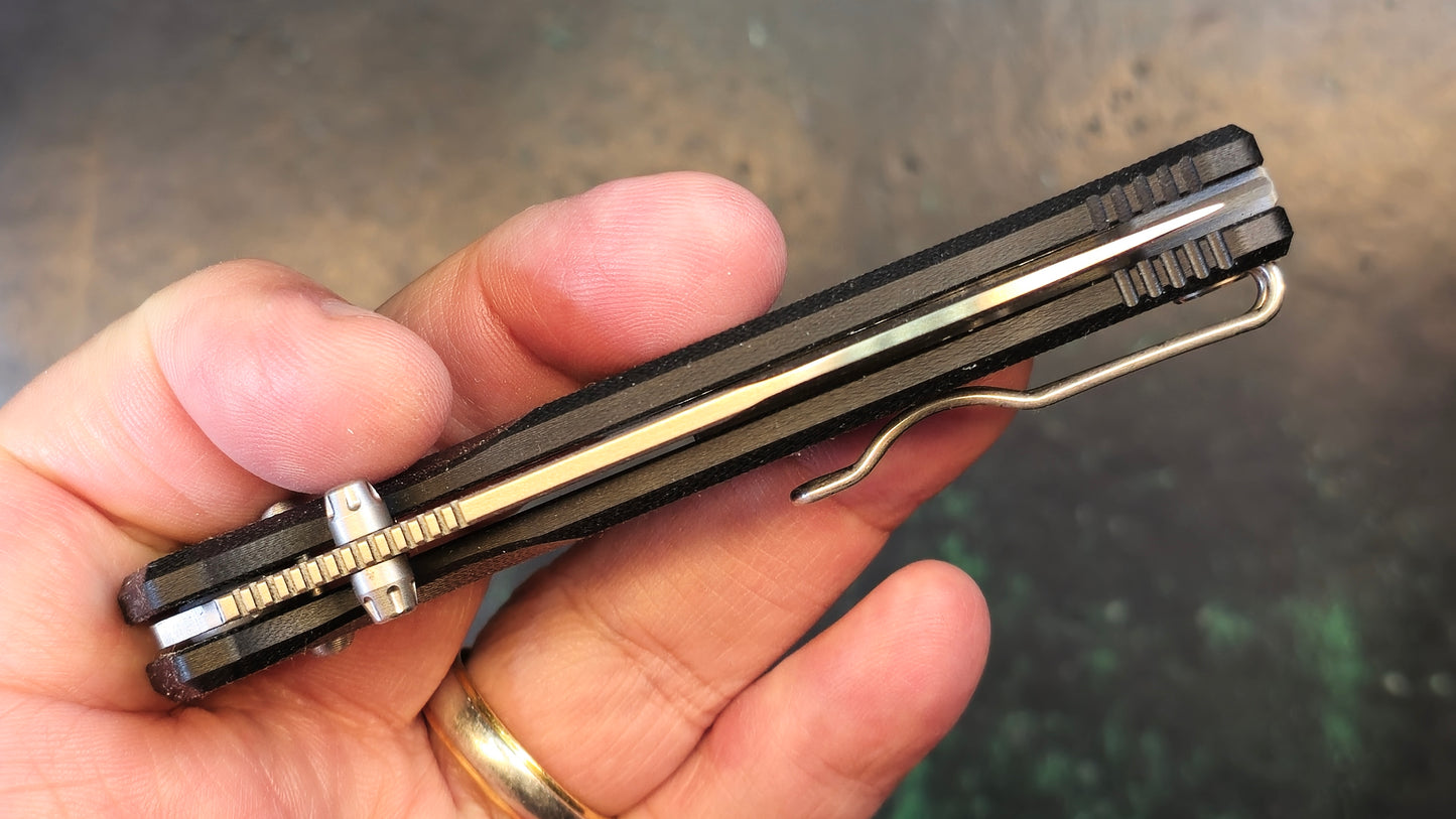 Real Steel Huginn Compact Black G10 Handle Plain VG-10 (NEW)