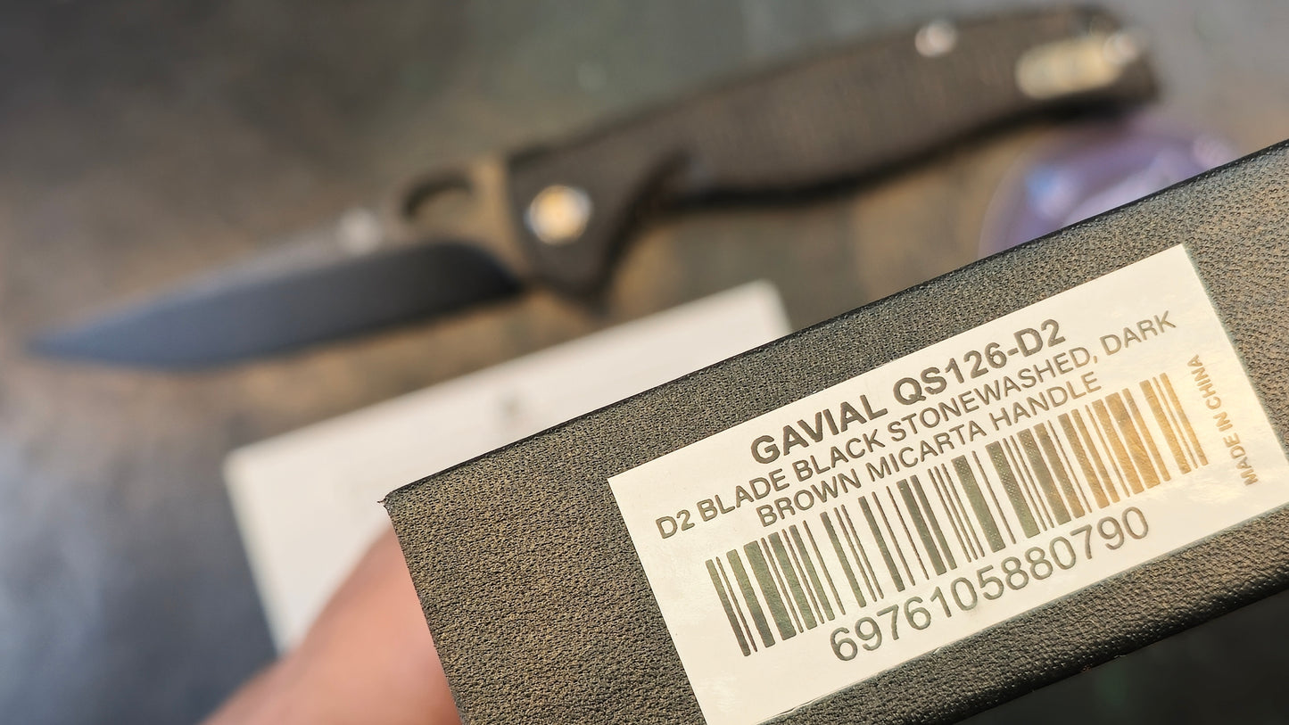 QSP Gavial Liner Lock D2 Blade Micarta Handle (NEW - NIB)