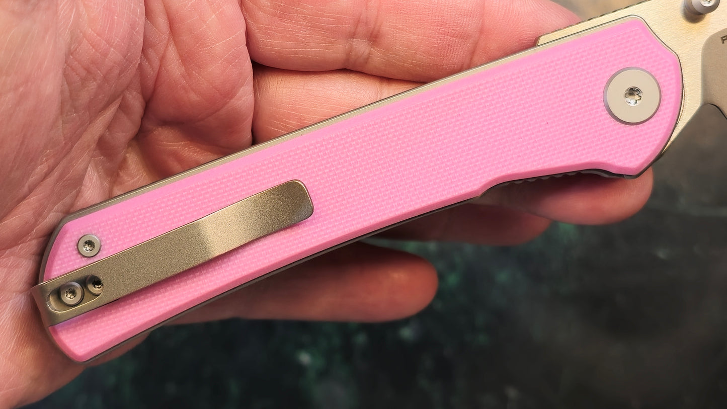 Maxace Peregrine S Pink G10 10CR15COMOV (NEW - OPEN BOX)