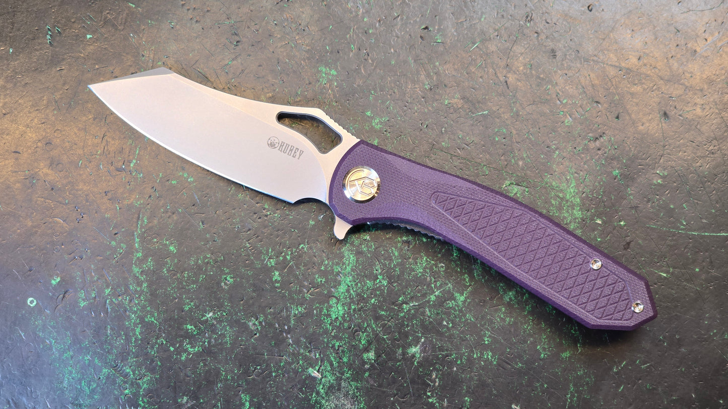 Kubey Drake Purple G10 3.46" Bohler M390 KB310G (NEW - OPEN BOX)