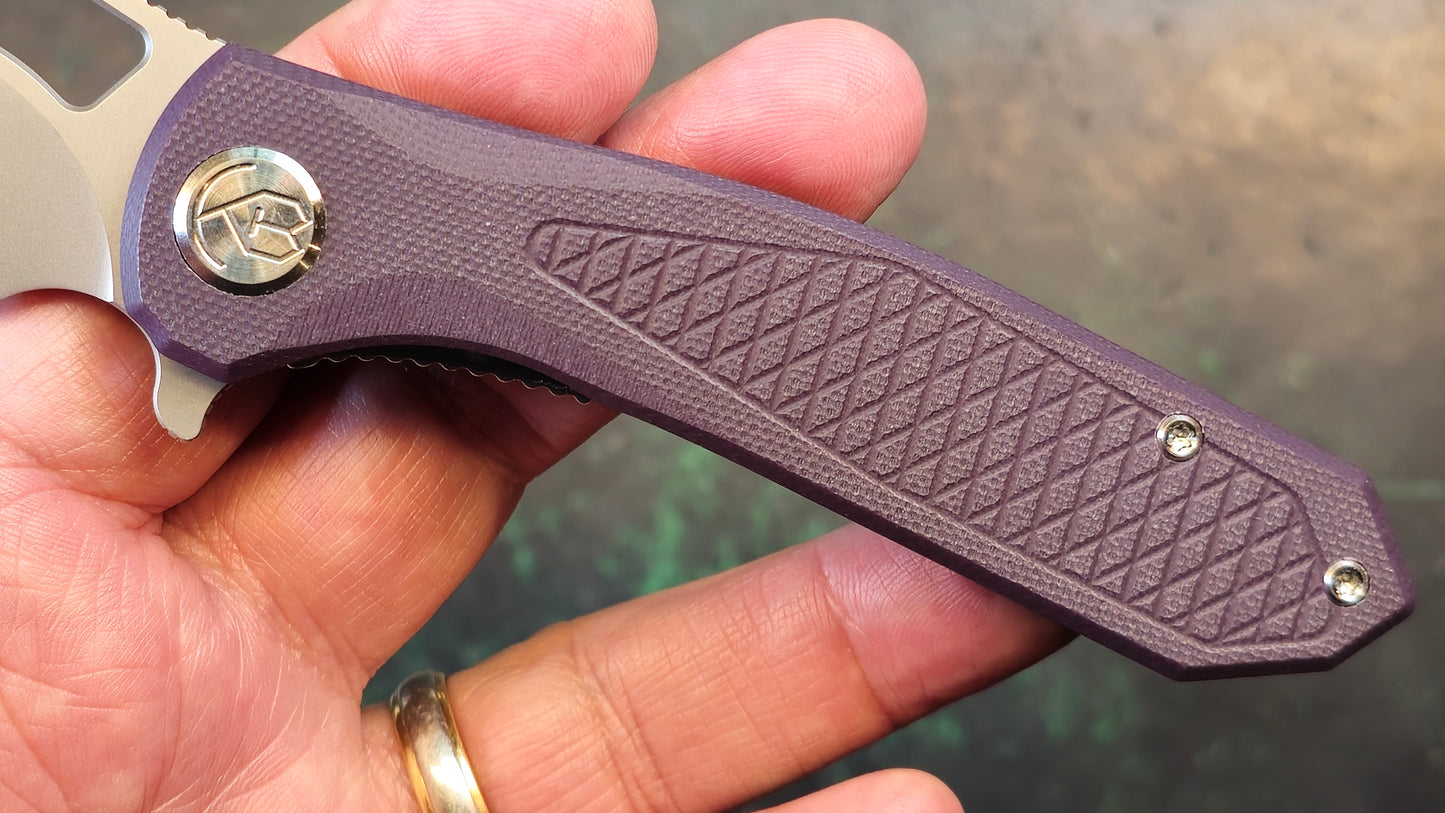 Kubey Drake Purple G10 3.46" Bohler M390 KB310G (NEW - OPEN BOX)