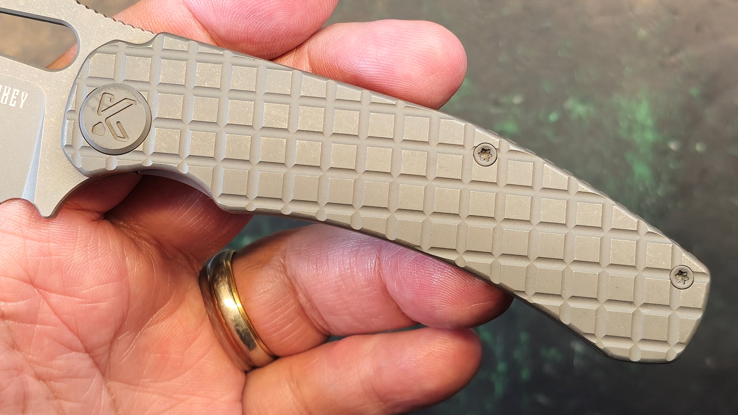 Kubey Sylow Darkblast Titanium 3.46" Darkwash 14C28N (NEW - OPEN BOX)