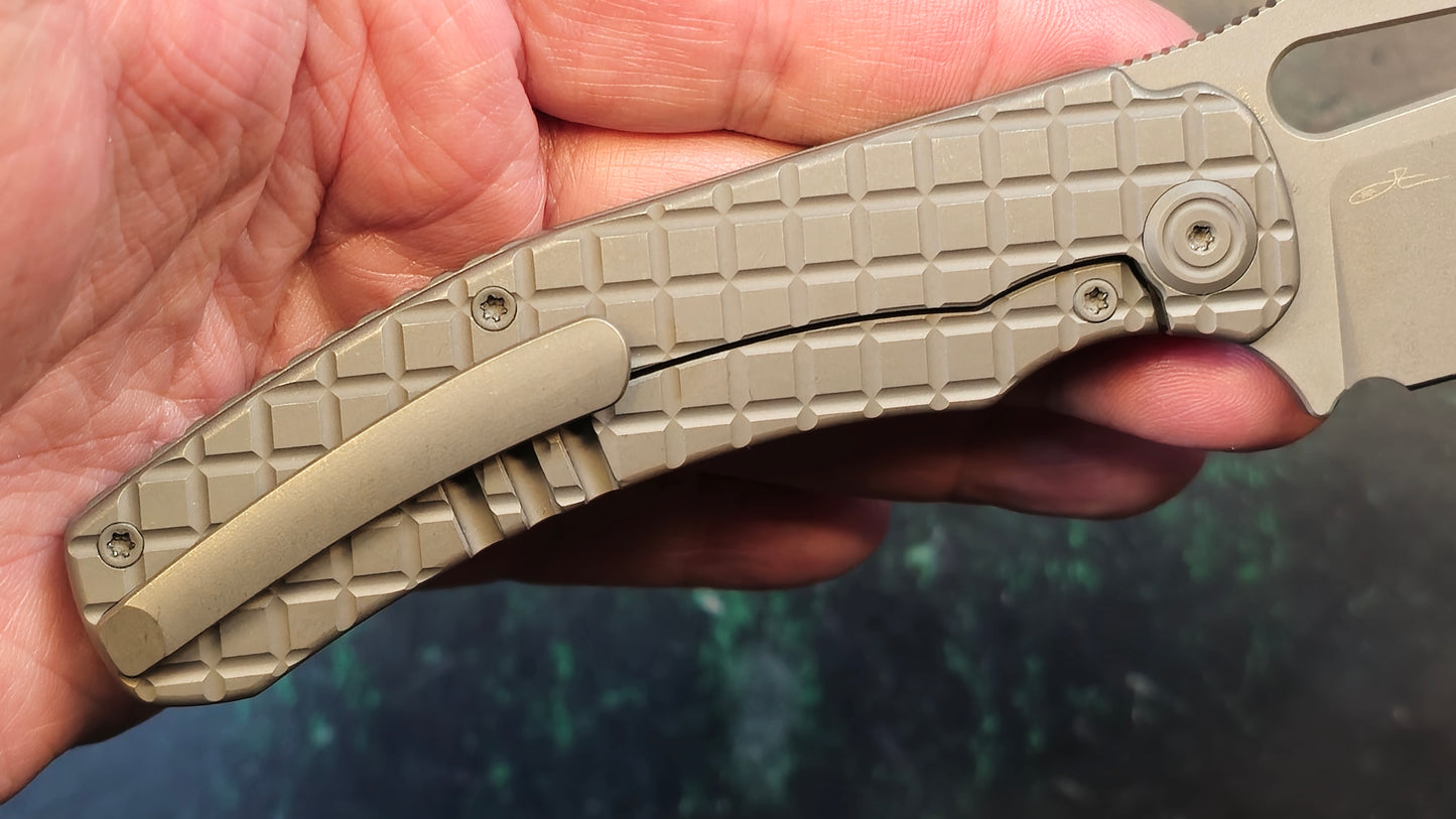 Kubey Sylow Darkblast Titanium 3.46" Darkwash 14C28N (NEW - OPEN BOX)