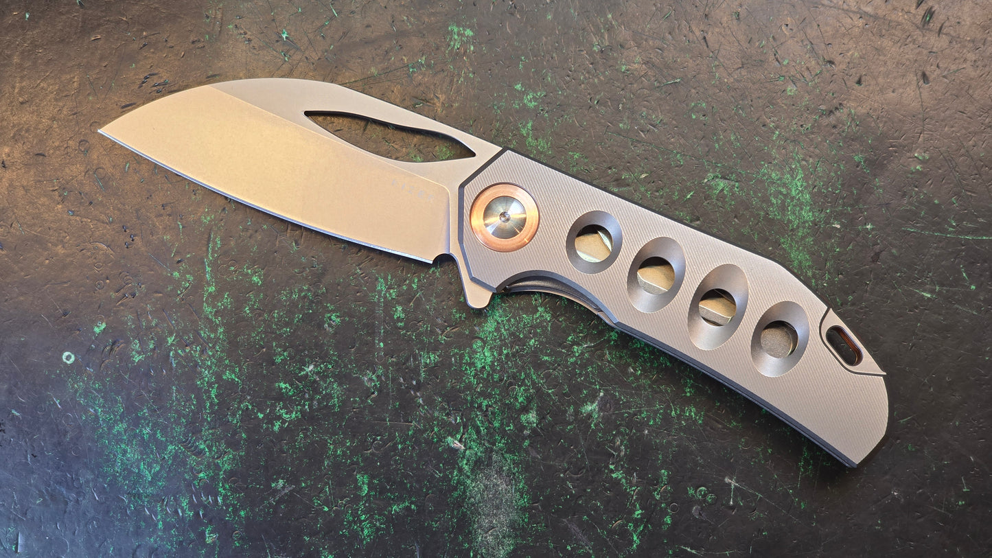 Kizer Hawk Liner Lock Folding Knife Titanium Handle S45VN (NEW - OPEN BOX)
