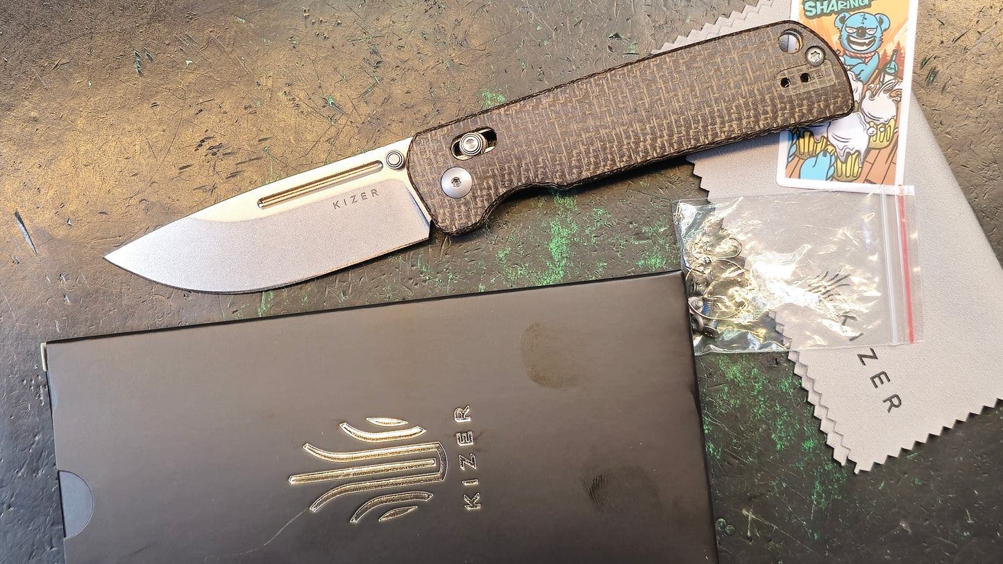 Kizer Escort | 154CM | Micarta (1 NIB & 1 NEW OPEN BOX)