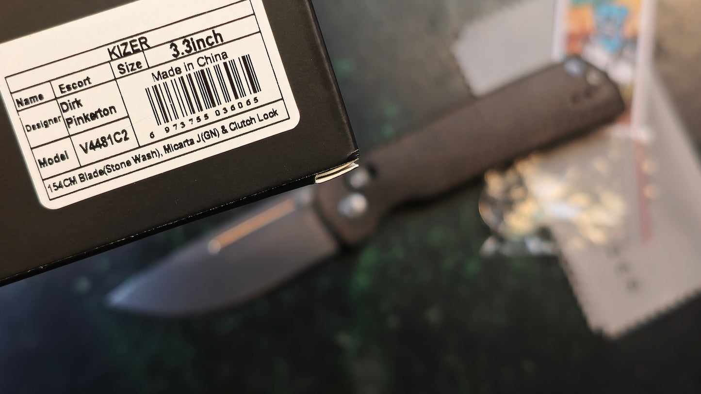 Kizer Escort | 154CM | Micarta (1 NIB & 1 NEW OPEN BOX)