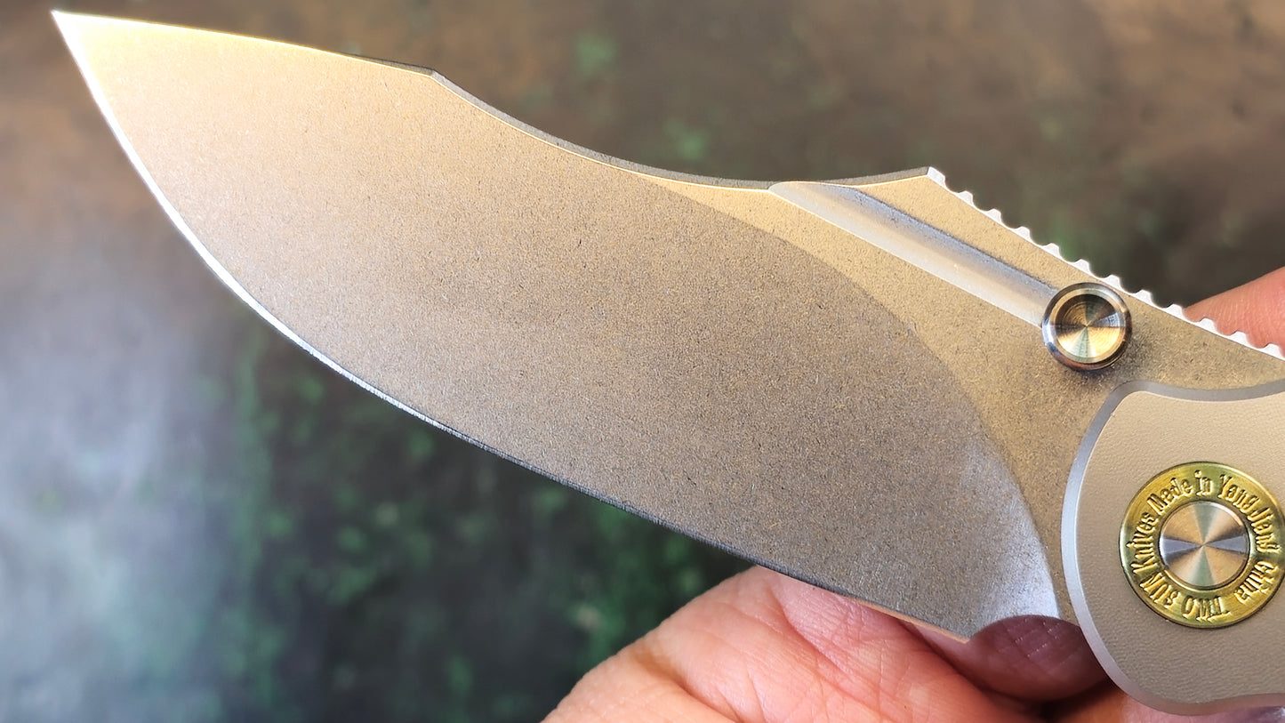 Twosun TS492 Titanium/Carbon Fiber Handle 14C28N (NEW)