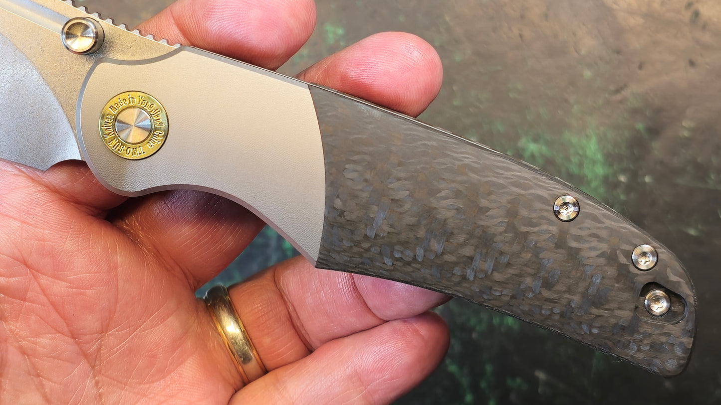 Twosun TS492 Titanium/Carbon Fiber Handle 14C28N (NEW)