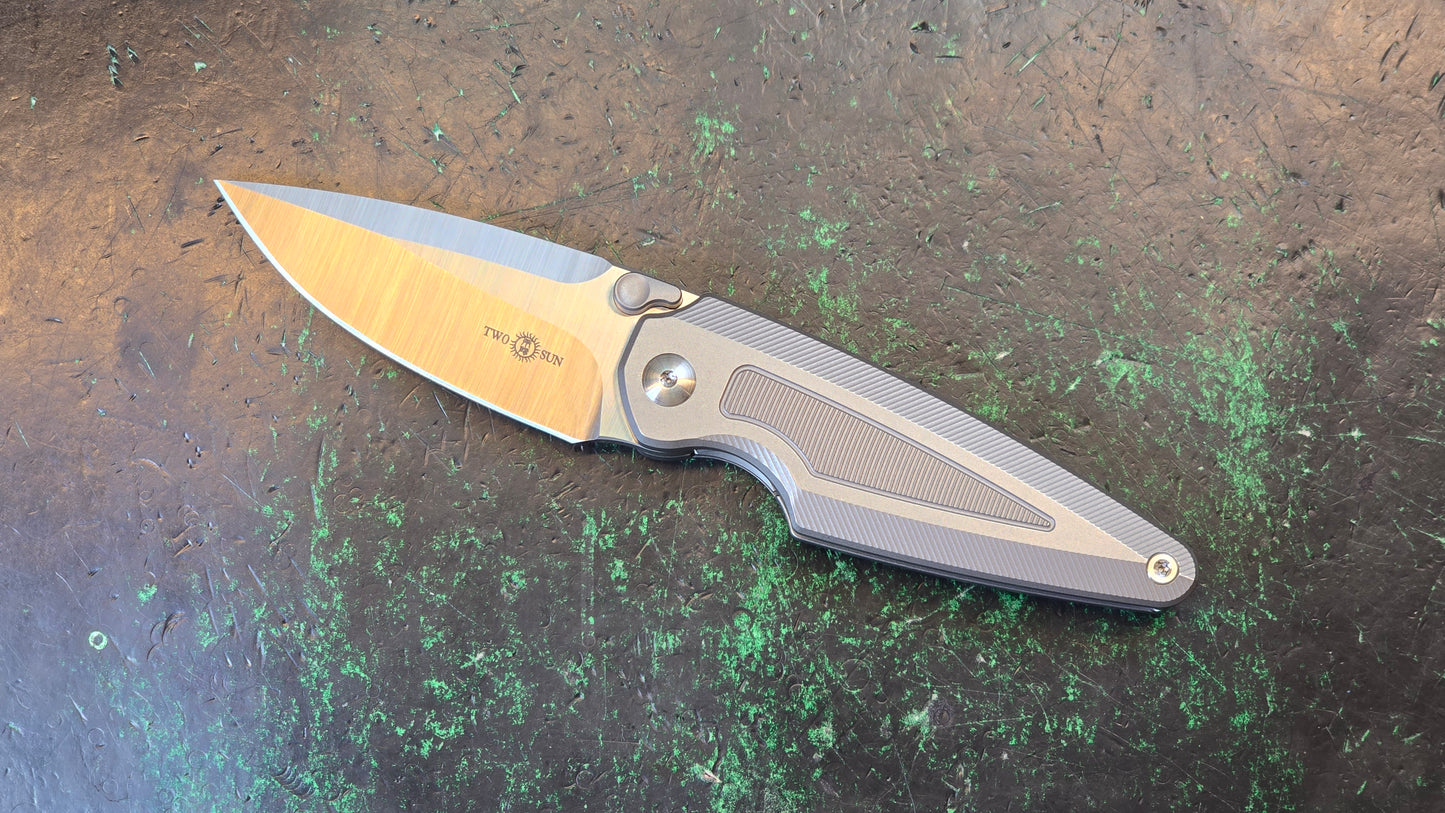 TWOSUN TS439 Titanium Handle M390 (NEW/CLOSEOUT)