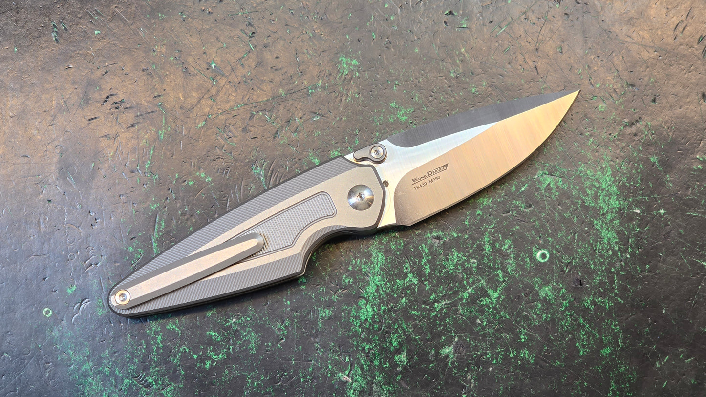 TWOSUN TS439 Titanium Handle M390 (NEW/CLOSEOUT)