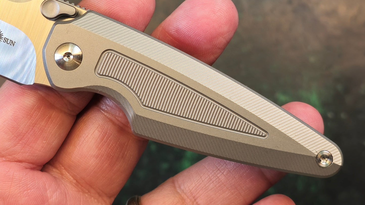 TWOSUN TS439 Titanium Handle M390 (NEW/CLOSEOUT)