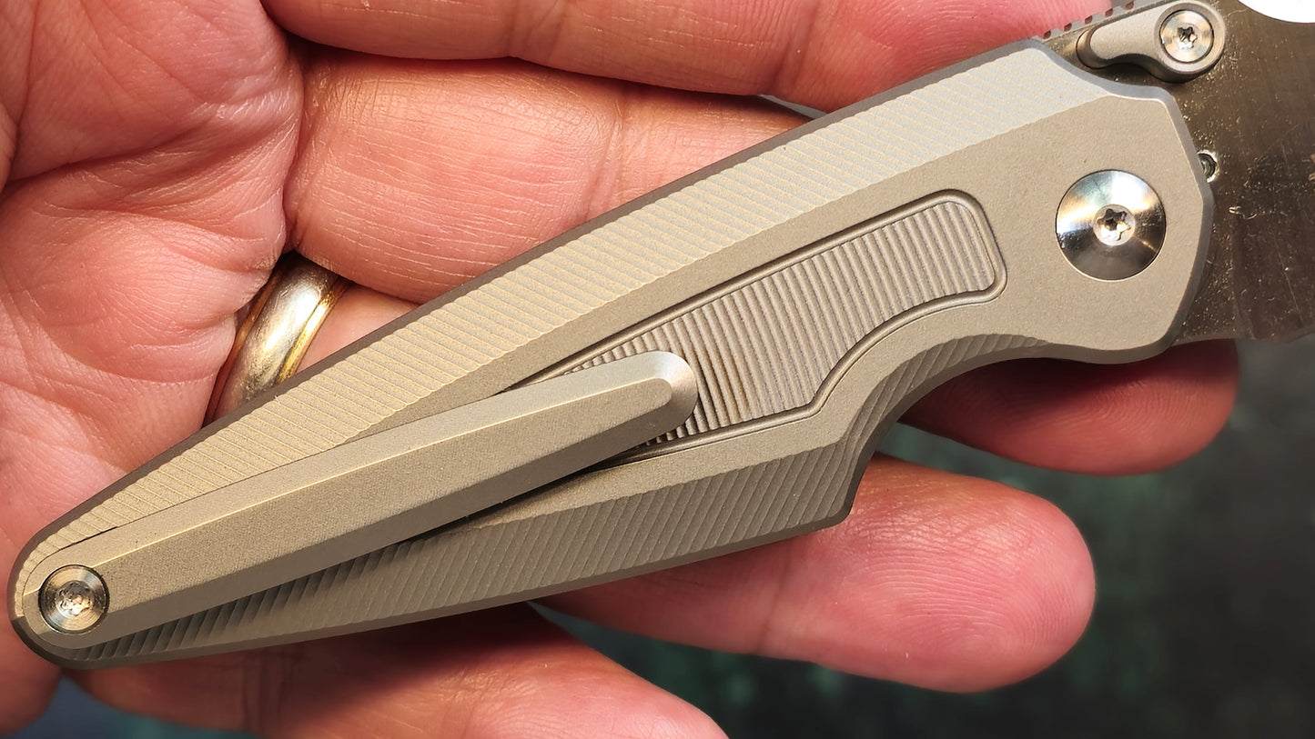 TWOSUN TS439 Titanium Handle M390 (NEW/CLOSEOUT)