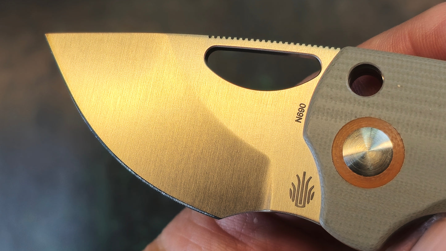 Kizer Catshark | N690 | Titanium+G10 (NEW - OPEN BOX)