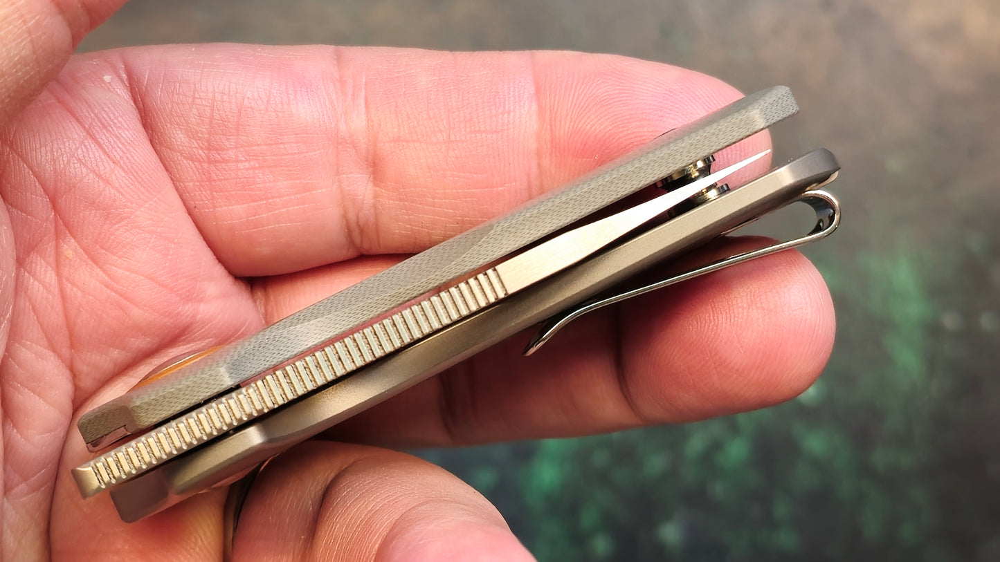 Kizer Catshark | N690 | Titanium+G10 (NEW - OPEN BOX)