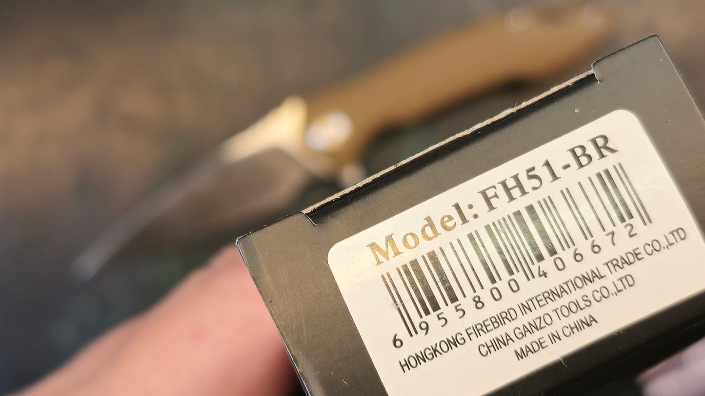 Ganzo FH51 Brown G10 D2 (NEW - OPEN BOX)