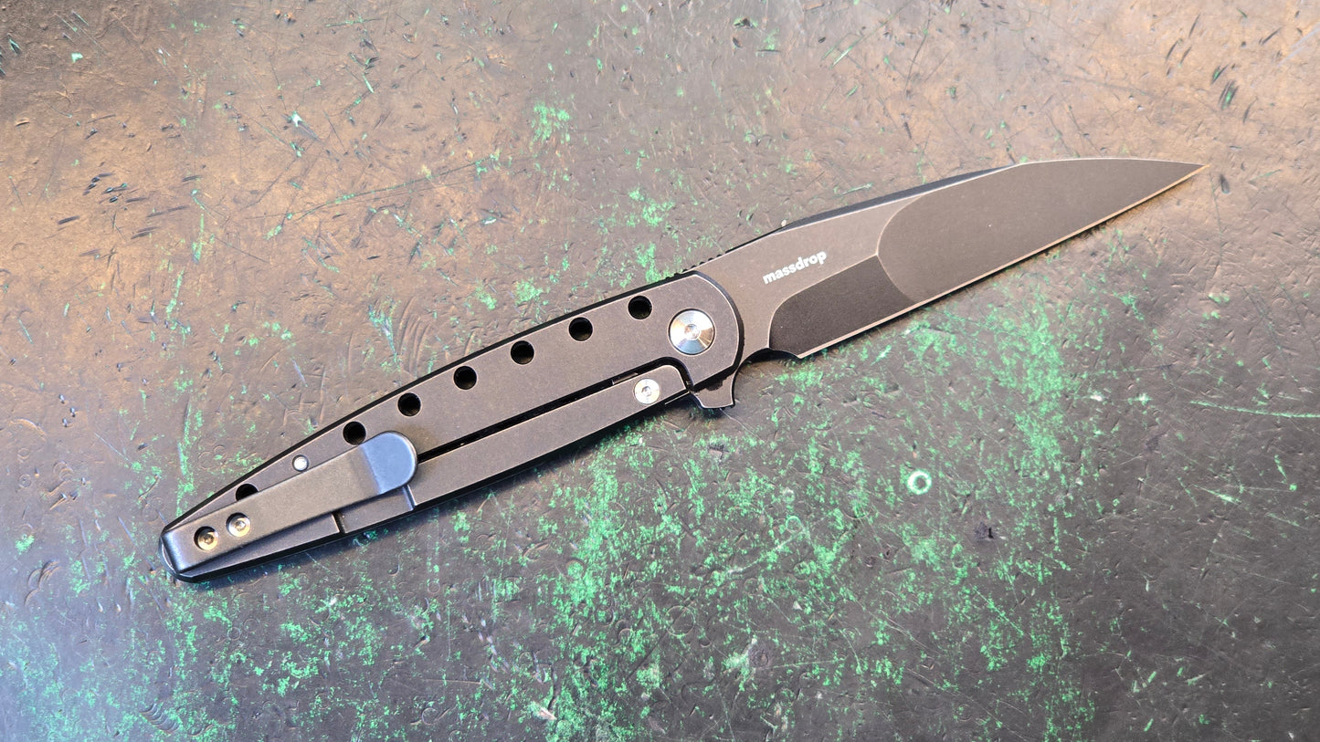Mass Drop + Brad Zinker Dogtooth Titanium S35VN (NEW - Open Box)