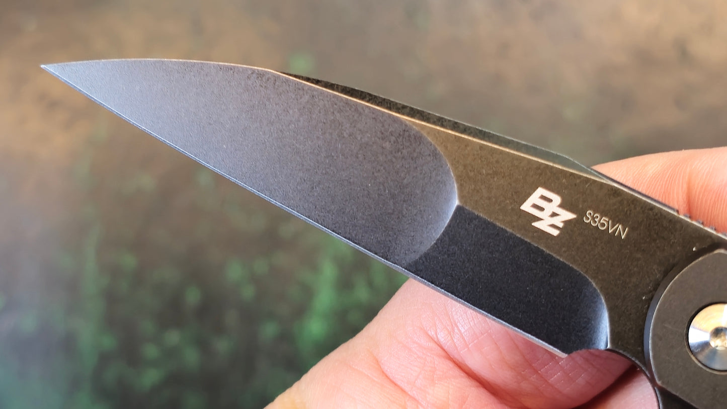 Mass Drop + Brad Zinker Dogtooth Titanium S35VN (NEW - Open Box)