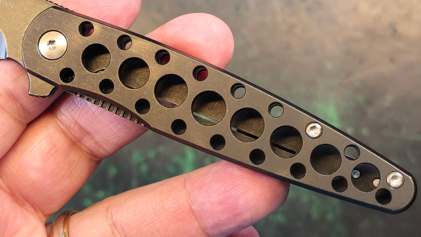 Mass Drop + Brad Zinker Dogtooth Titanium S35VN (NEW - Open Box)