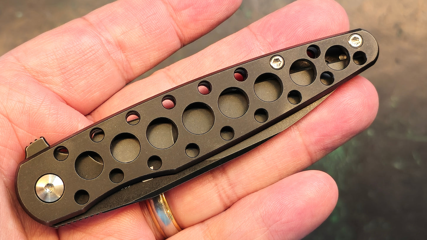 Mass Drop + Brad Zinker Dogtooth Titanium S35VN (NEW - Open Box)