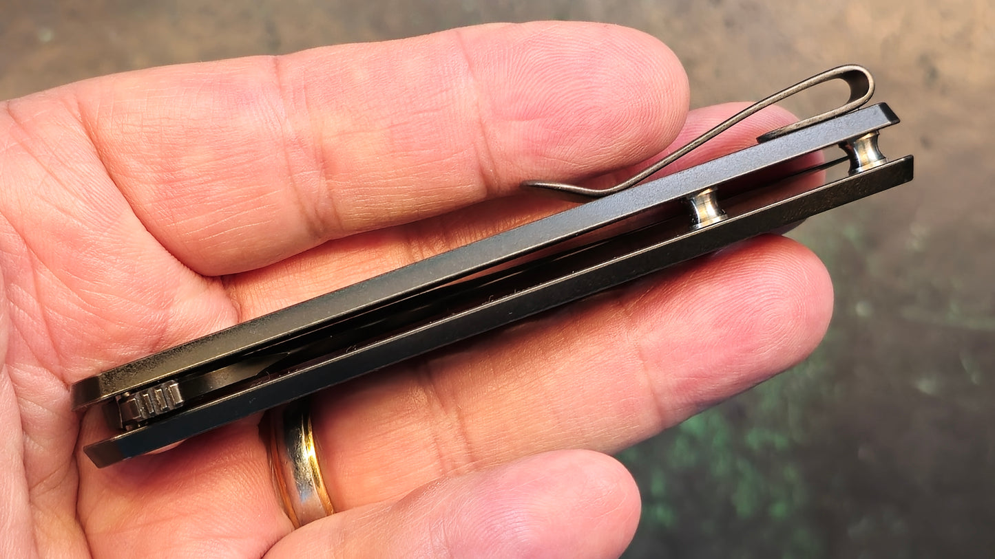 Mass Drop + Brad Zinker Dogtooth Titanium S35VN (NEW - Open Box)