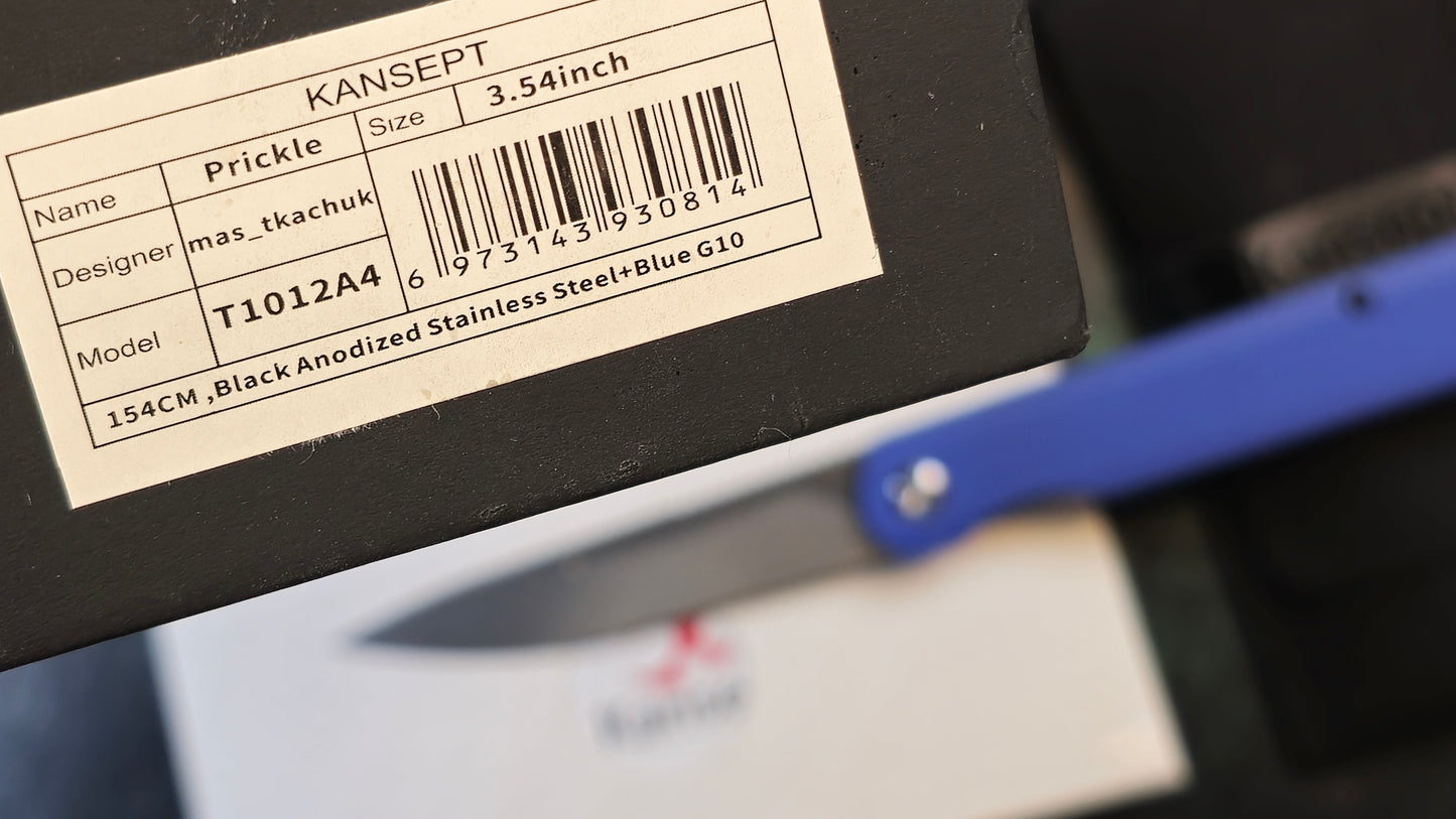 KANSEPT Prickle Blue G10 3.53'' 154CM (NEW/CLOSEOUT - OPEN BOX)