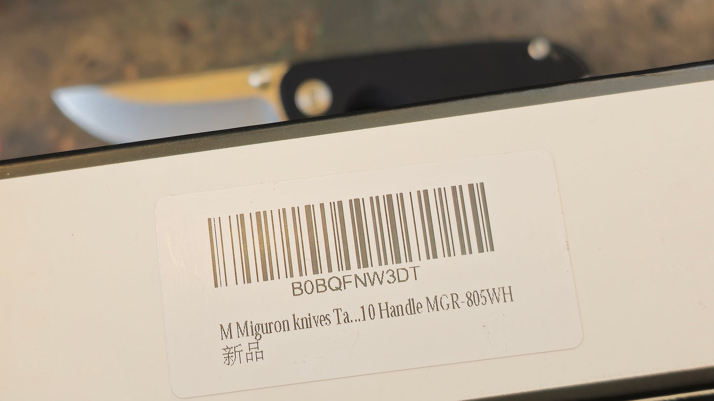 Miguron Takog Black G10 Handle 14C28N (NEW - OPEN BOX)