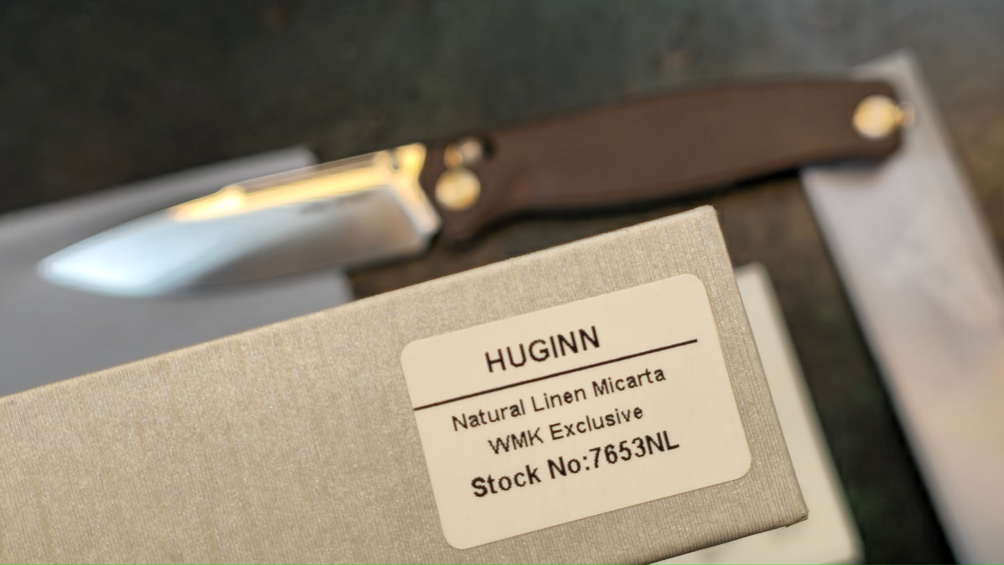 Real Steel Huginn Brown Linen Micarta VG-10 (NEW - OPEN BOX)