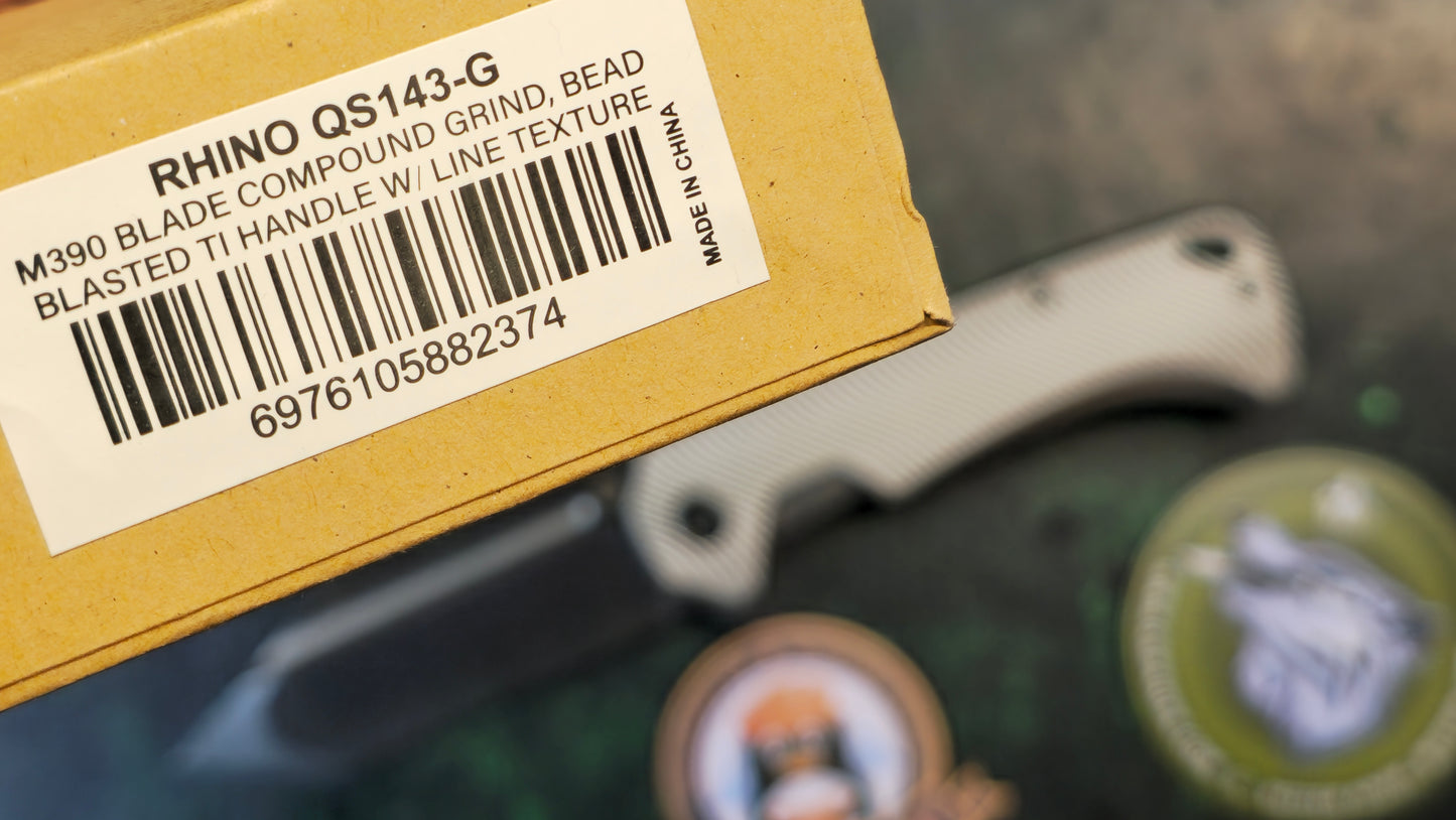 QSP Rhino Titanium Handle M390 (NEW - OPEN BOX)