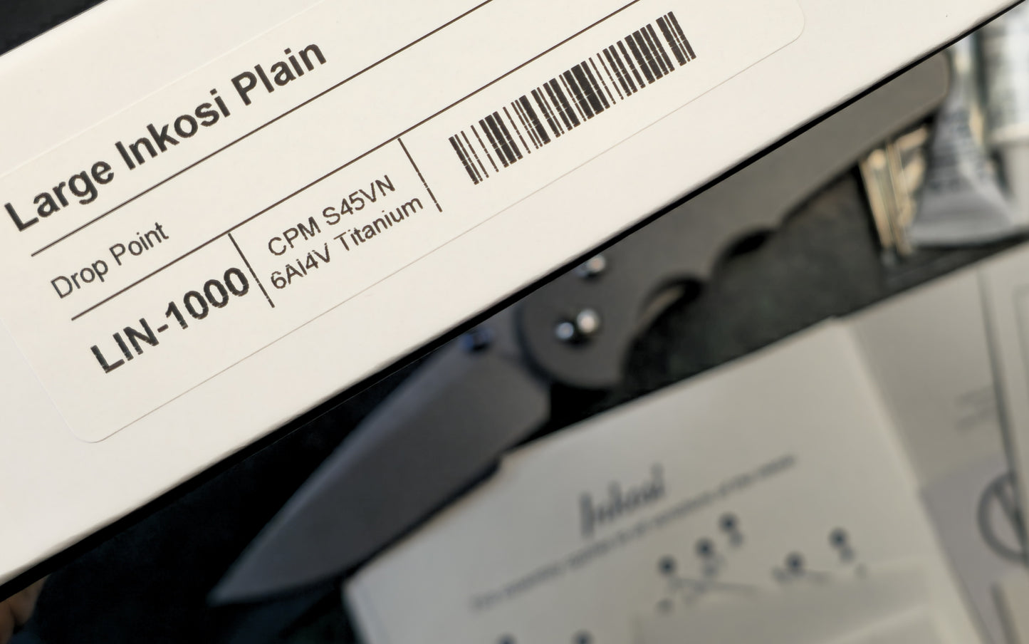 Chris Reeve Large Inkosi Titanium S45VN Stonewash Finish (NEW/USED - OPEN BOX/CLOSEOUT)