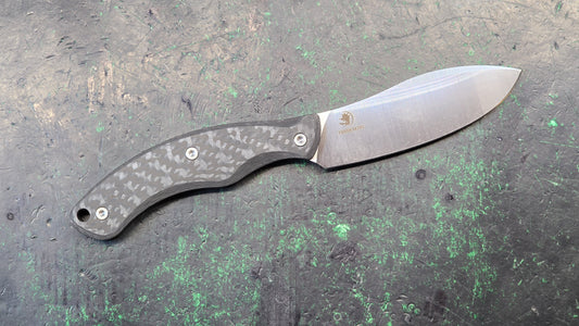 TWOSUN TS558 Fixed Blade Knife Black Carbon Fiber Handle M390 (NEW)