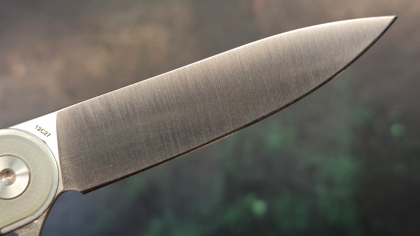 Real Steel Iris Natural G10 Satin 12C27 (New - OPEN BOX)