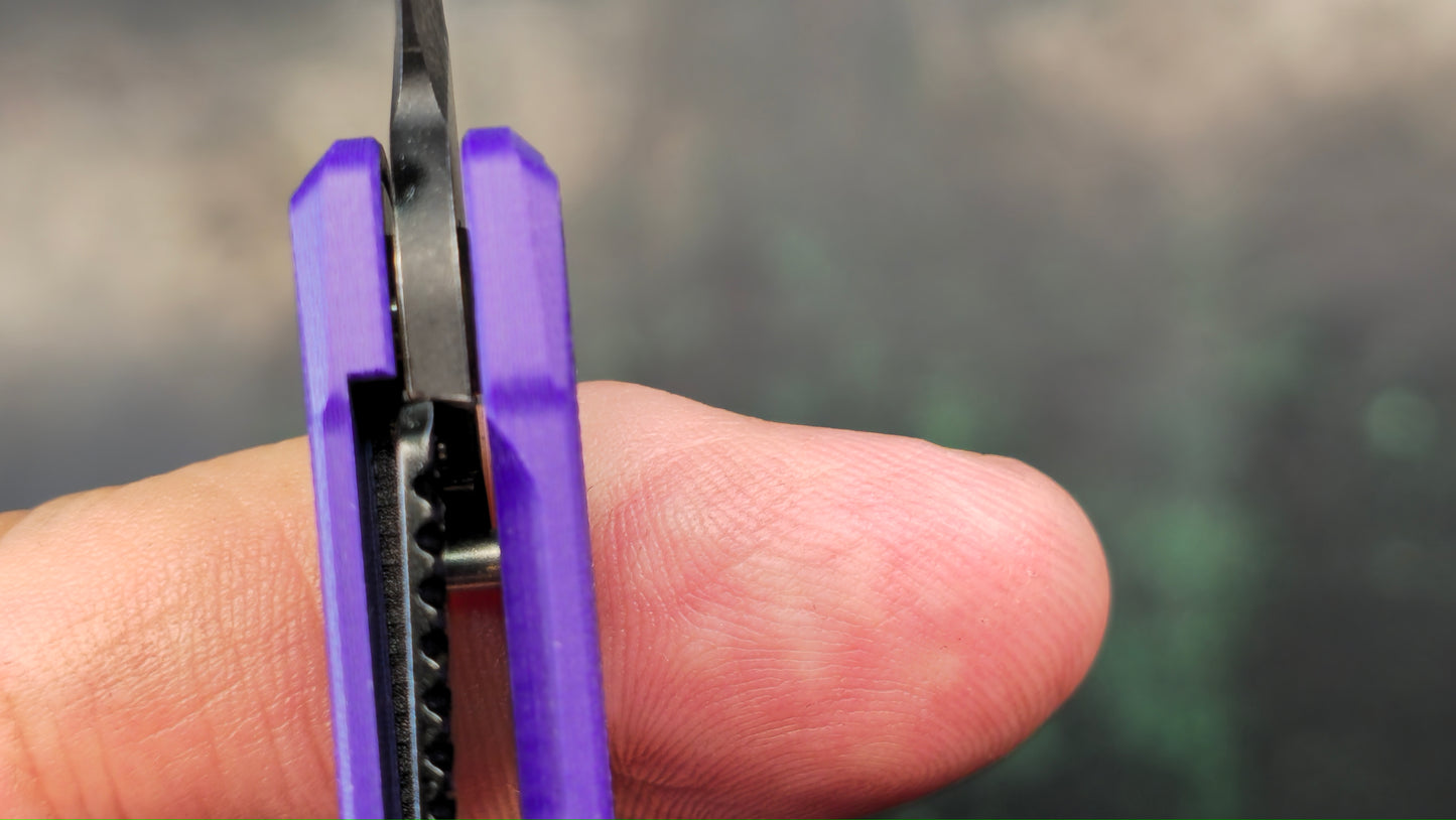 Civivi Clavi Purple G10 Nitro-V Wharncliffe Black Stonewash (new - OPEN BOX)