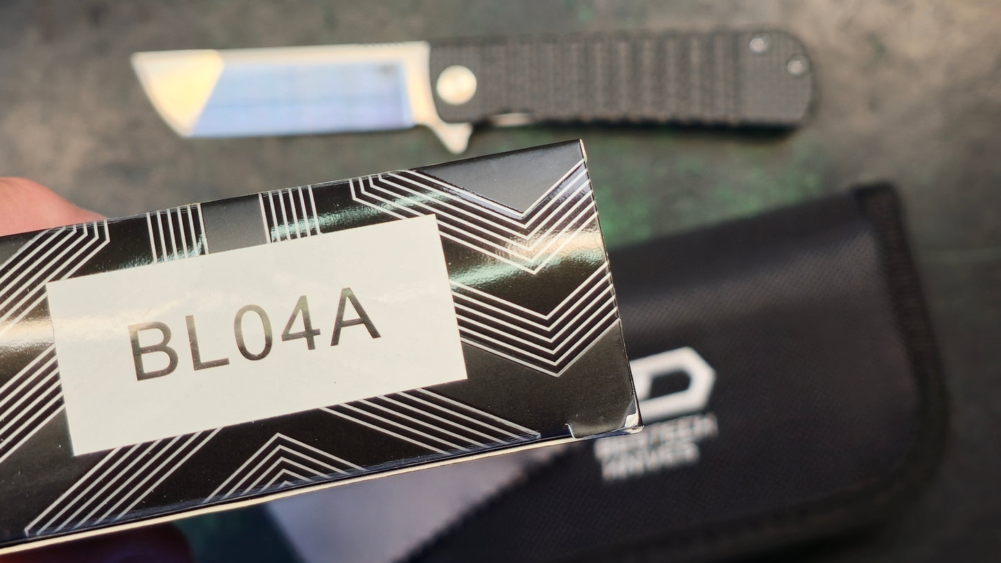 BESTECH TITAN Carbon Fiber Handle: 2.96" 154CM Blade (NEW - OPEN BOX)