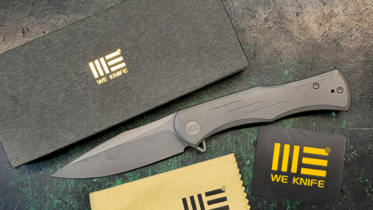 WEKNIFE Primoris Flipper Knife Titanium Handle (3.47" CPM 20CV Blade) (NEW - OPEN BOX)