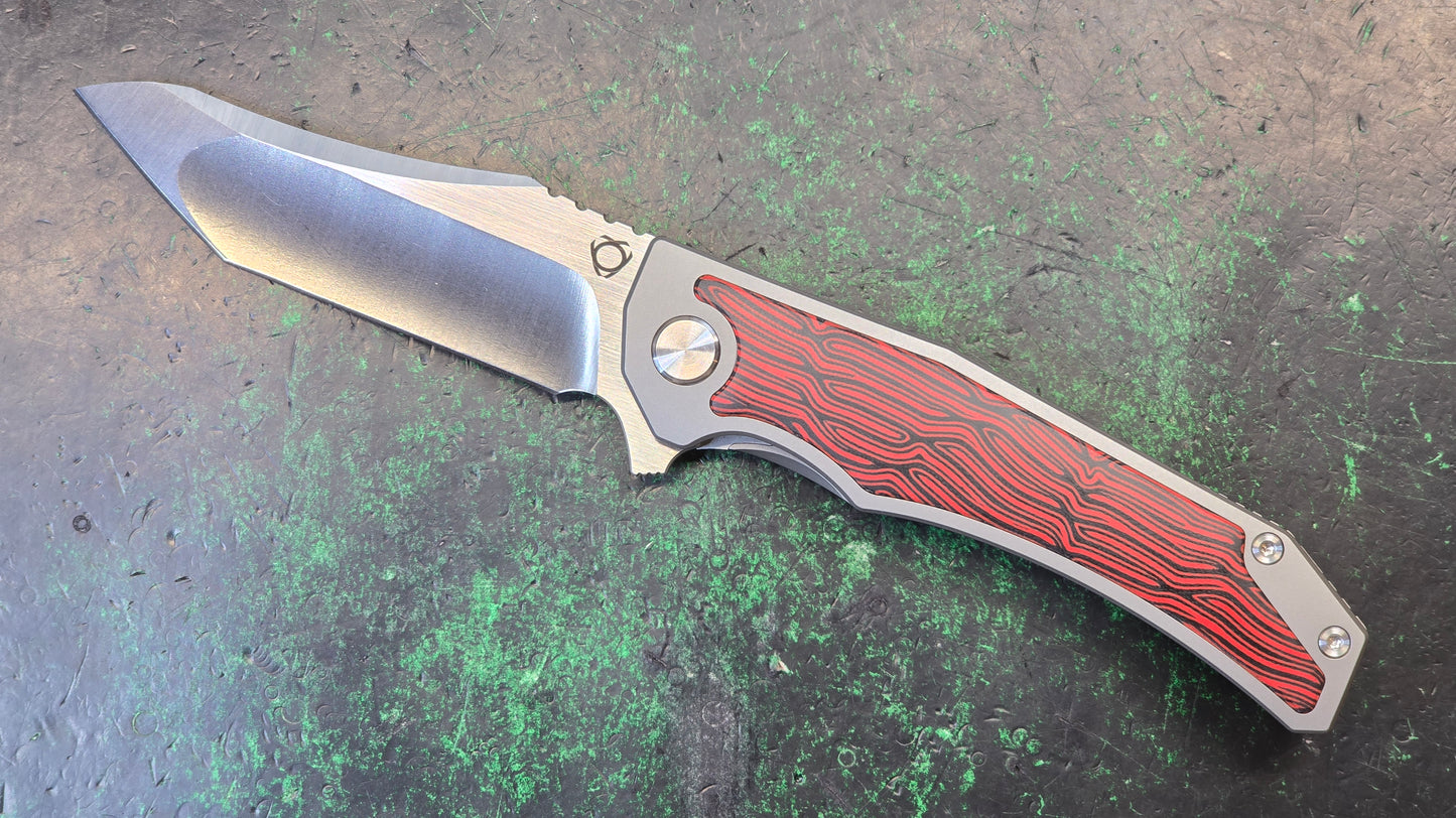 Sixleaf SL-64 10Cr15MoV Blade Titanium/G10 Handle Red (NEW - OPEN BOX)