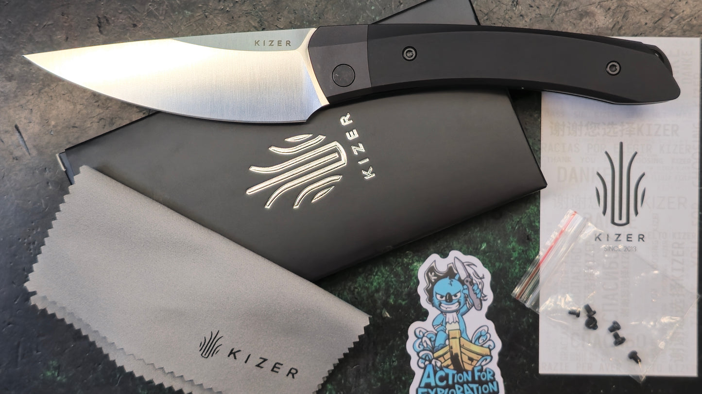 Kizer Momo 154CM Blade Liner Lock Aluminium Handle (NEW - OPEN BOX)