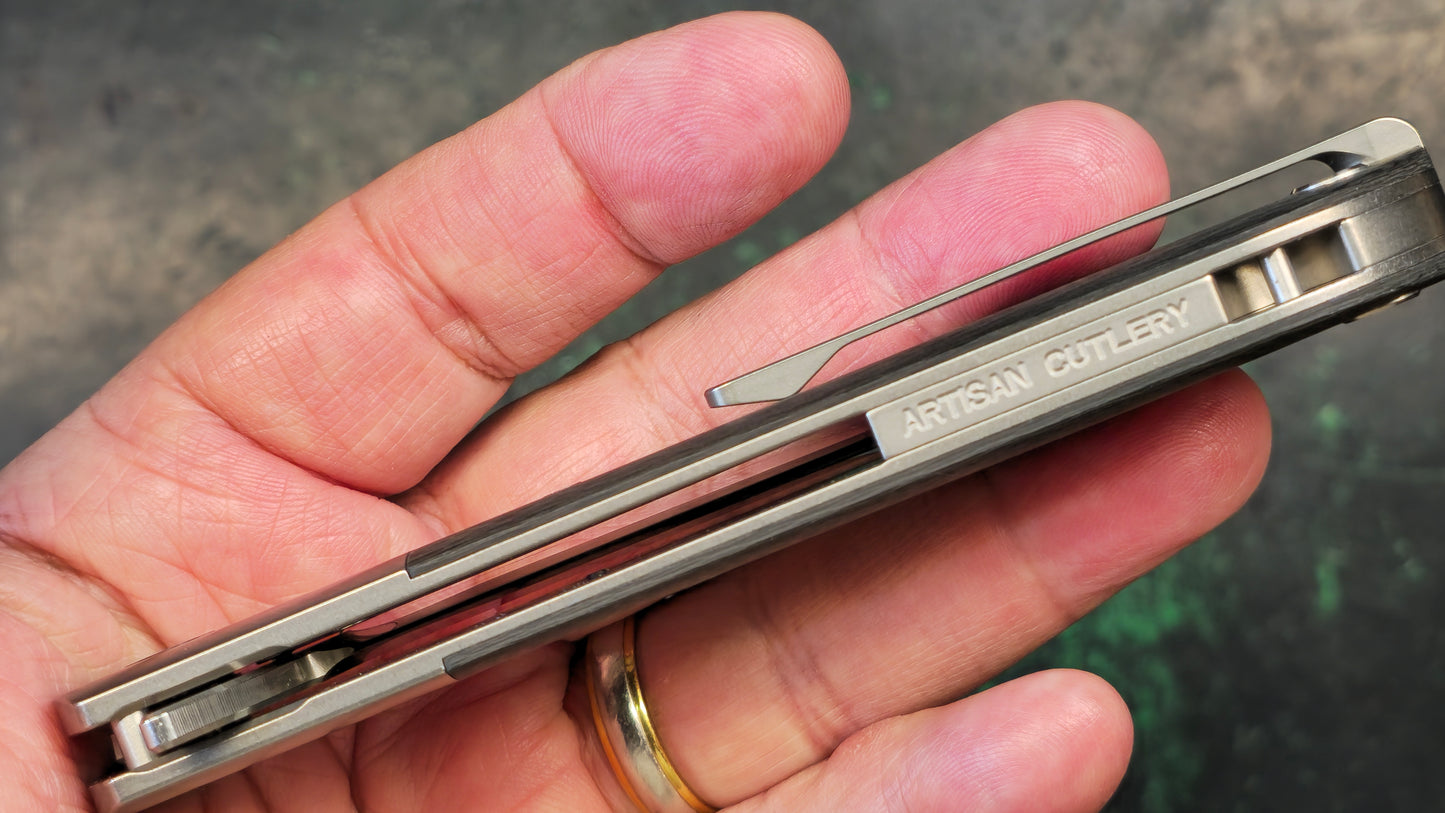 Artisan Cutlery Hyperion ATZ-1834G S35VN Blade Titanium Handle (USED - NO BOX)