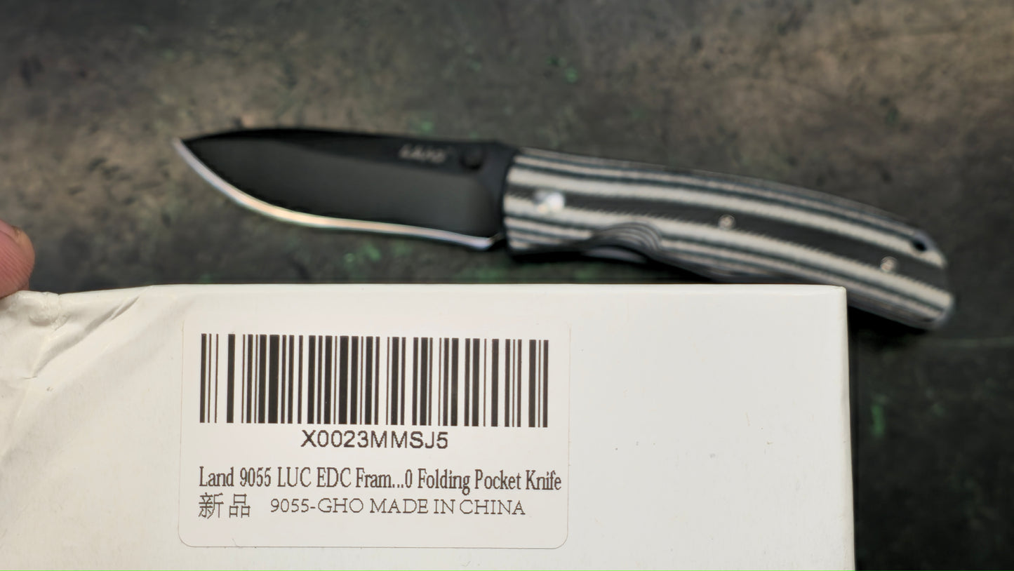 Land 9055 LUC EDC Frame Lock 8CR13MOV G10 (NEW - OPEN BOX)
