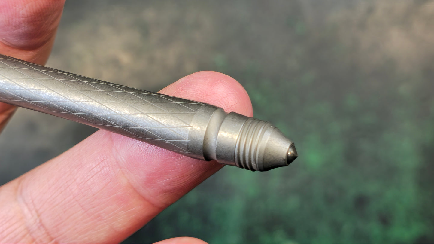 Twosun PEN04 TC4 Titanium Alloy Tactical Pocket Pen PEN04-StoneWash (NEW)