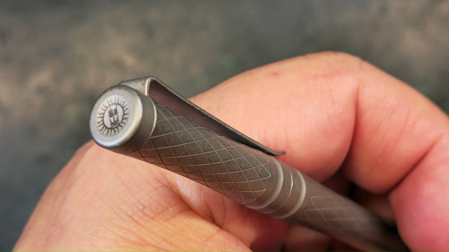 Twosun PEN04 TC4 Titanium Alloy Tactical Pocket Pen PEN04-StoneWash (NEW)