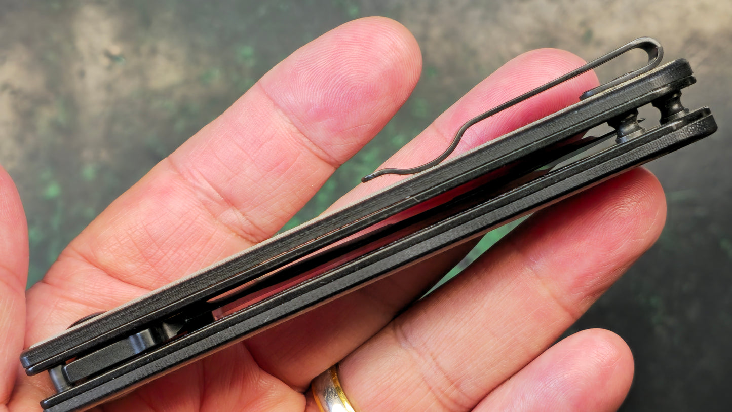 KIZER Rapids 154CM G10+Micarta (USED - NO BOX)