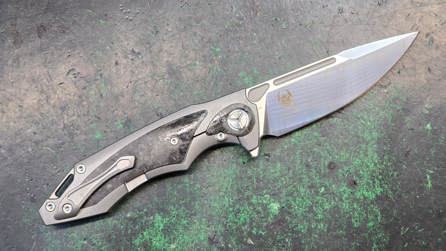 TWOSUN TS211 Titanium/Carbon Fiber Handle M390 (NEW)